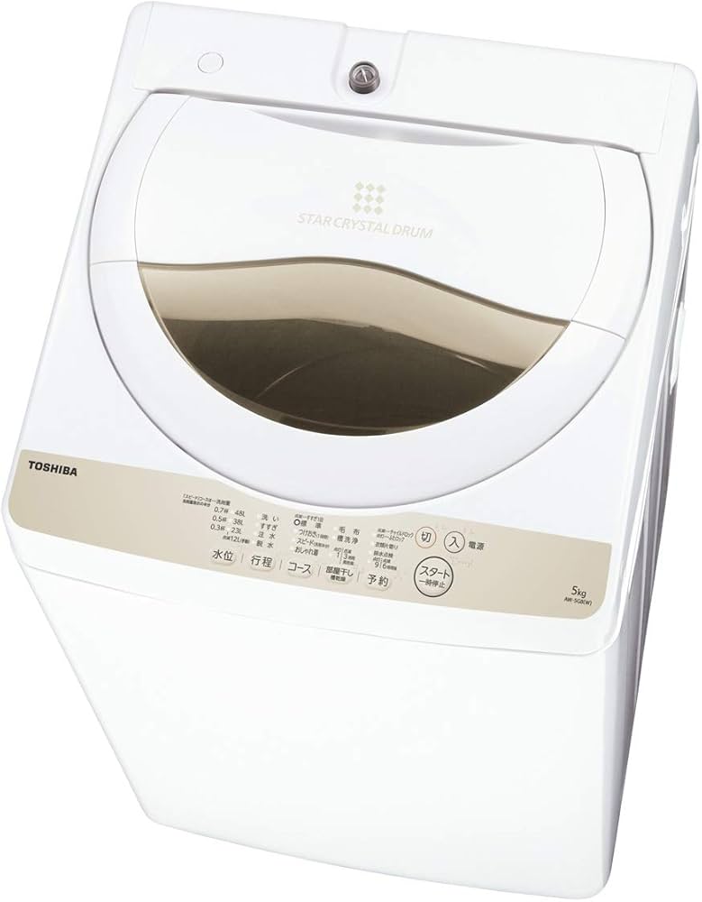 Amazon | 東芝 5.0kg 全自動洗濯機 グランホワイトTOSHIBA AW-5G8-W