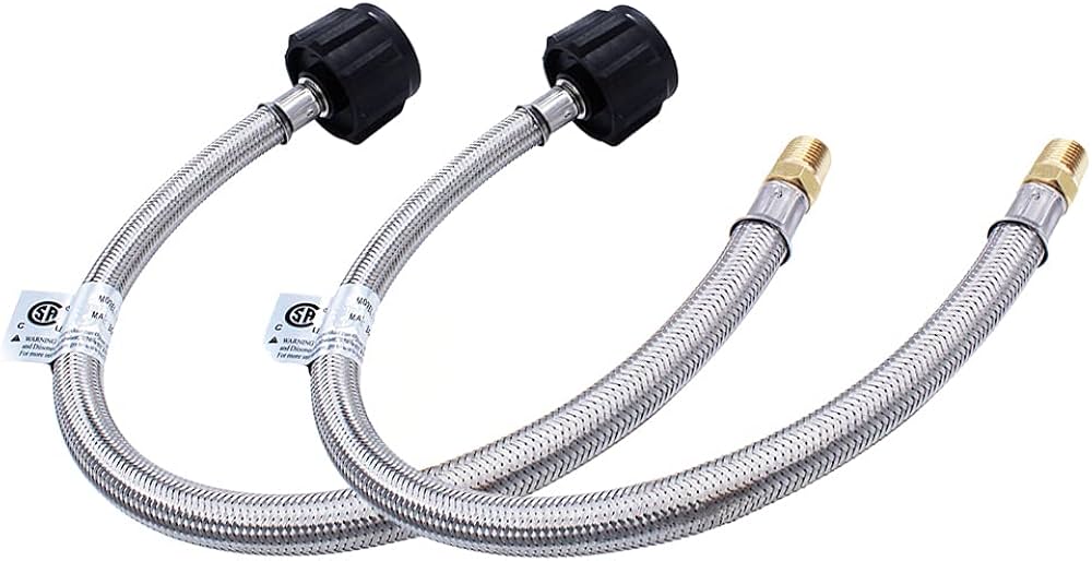 Amazon.co.jp: Joywayus 長さ12インチ ステンレススチール 編組