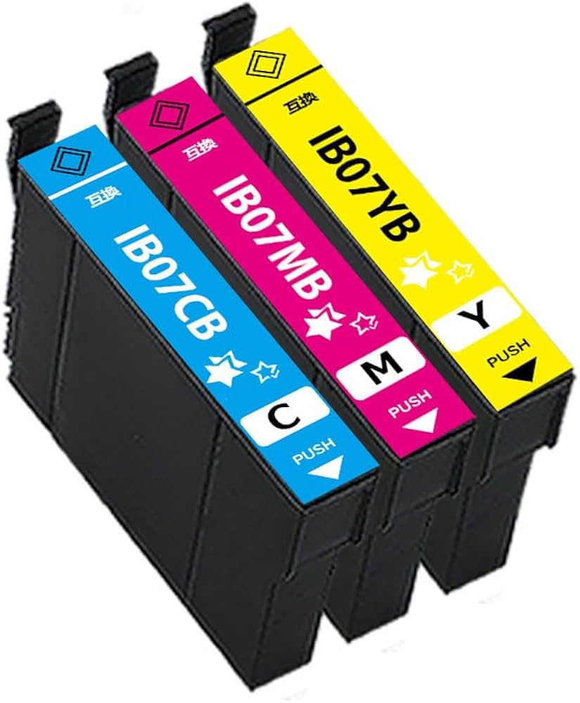 Amazon.co.jp: エプソン用 IB07 IB07CL4B (CB/MB/YB)互換 インク