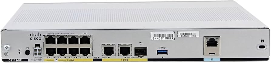 Cisco C1111-8P 1100 Series 8-Port Dual WAN Ethernet Integrated