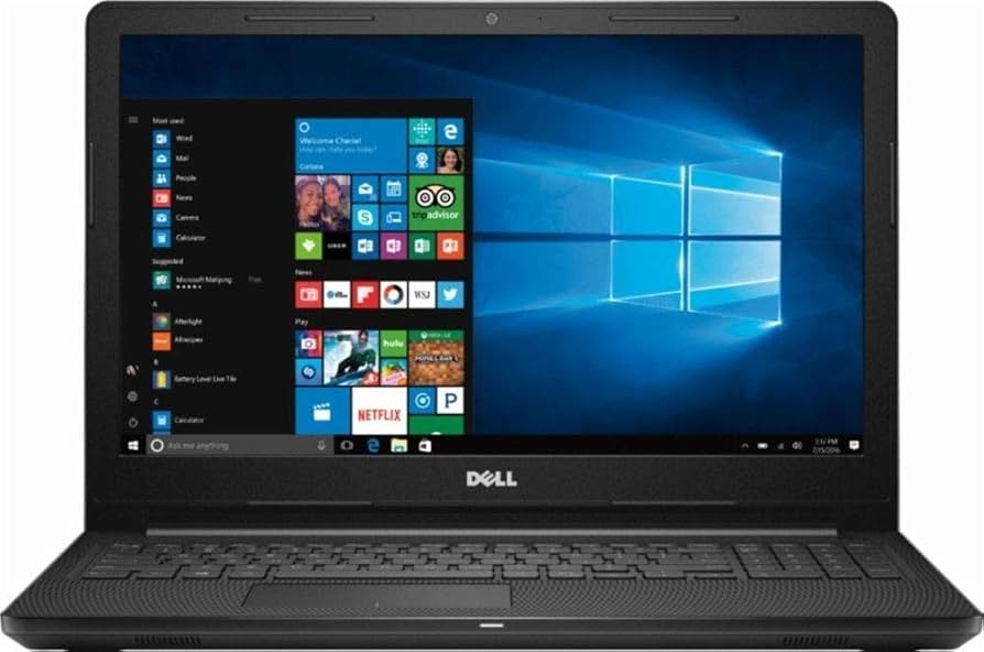 Notebook Dell Inspiron 2016 de alto desempenho de 15,6