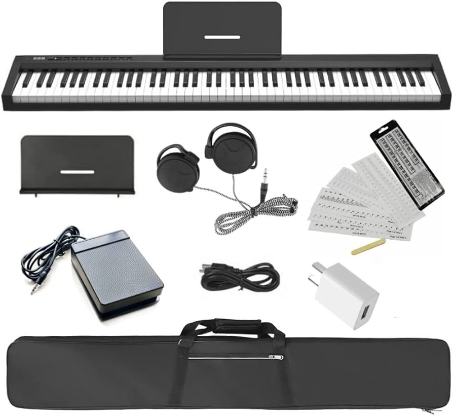 Amazon | ニコマク NikoMaku 電子ピアノ 88鍵盤 SWAN コンパクト 128