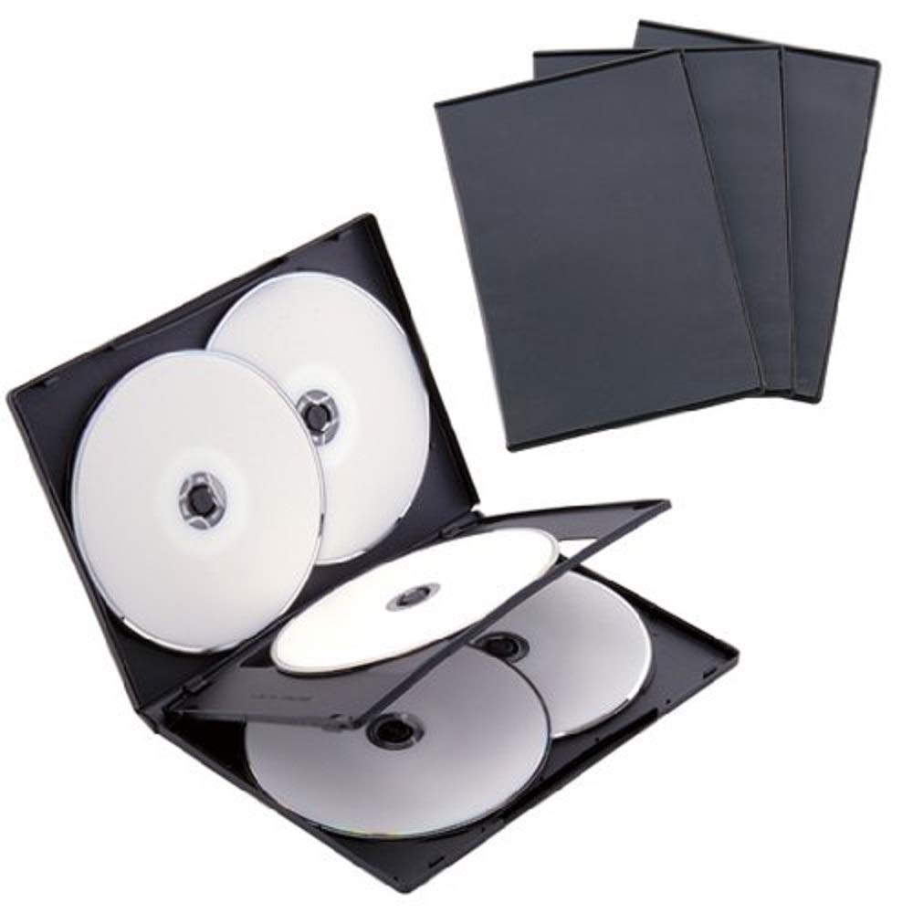 Amazon.co.jp: Digio2 DVDケース 5枚収納 x 3セット ブラック DVD-A007