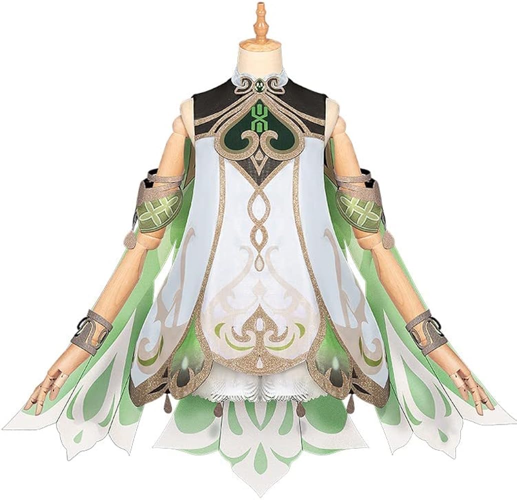 Amazon.co.jp: [PATITA] 原神 ナヒーダ コスプレ衣装 ウィッグ付き 足