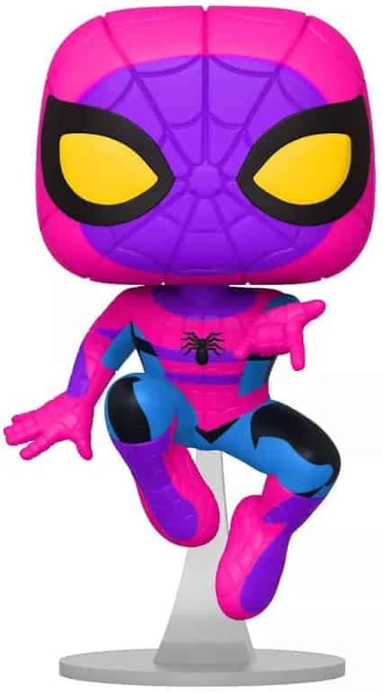 Amazon.com: Funko Pop! Marvel: Blacklight Spider-Man Vinyl Figure