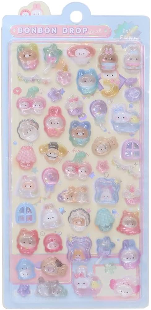Amazon | クーリア シール ボンボンドロップシール きぐるみボンボン