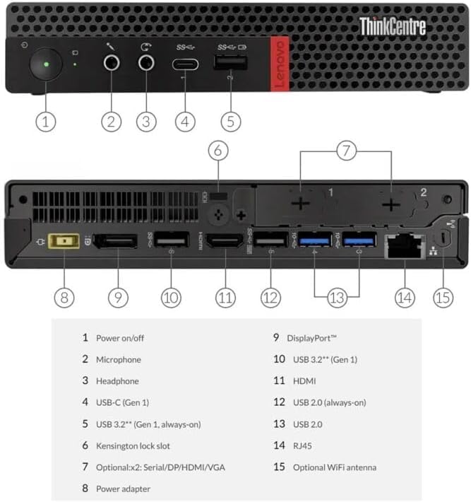 Amazon.com: Lenovo ThinkCentre M75q-1 Tiny Desktop Computer - AMD