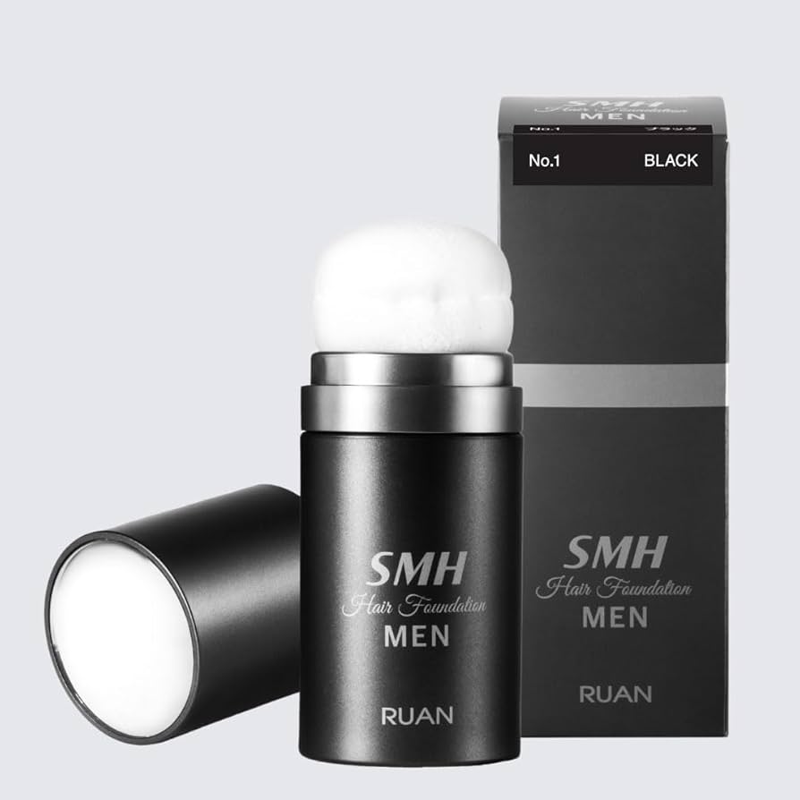 Amazon.co.jp: SMHメンズヘアファンデーション 20g No.1 ブラック 薄毛