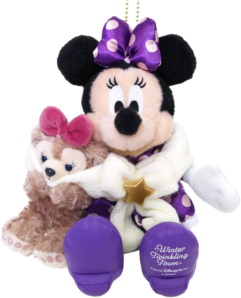 Amazon | ミニー＆シェリーメイ ぬいぐるみバッジ ウィンター