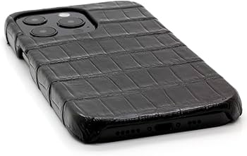 Amazon.co.jp: iPhone14Pro 用 ケース クロコダイル ワニ革