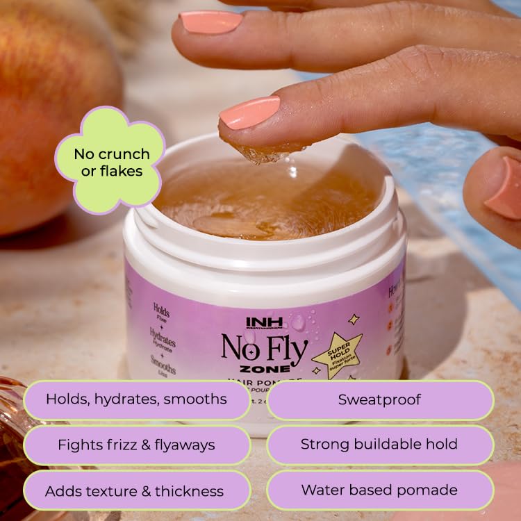 INH No Fly Zone Hair Pomade | Hydrating, Strong-Hold, Sweat-Proof