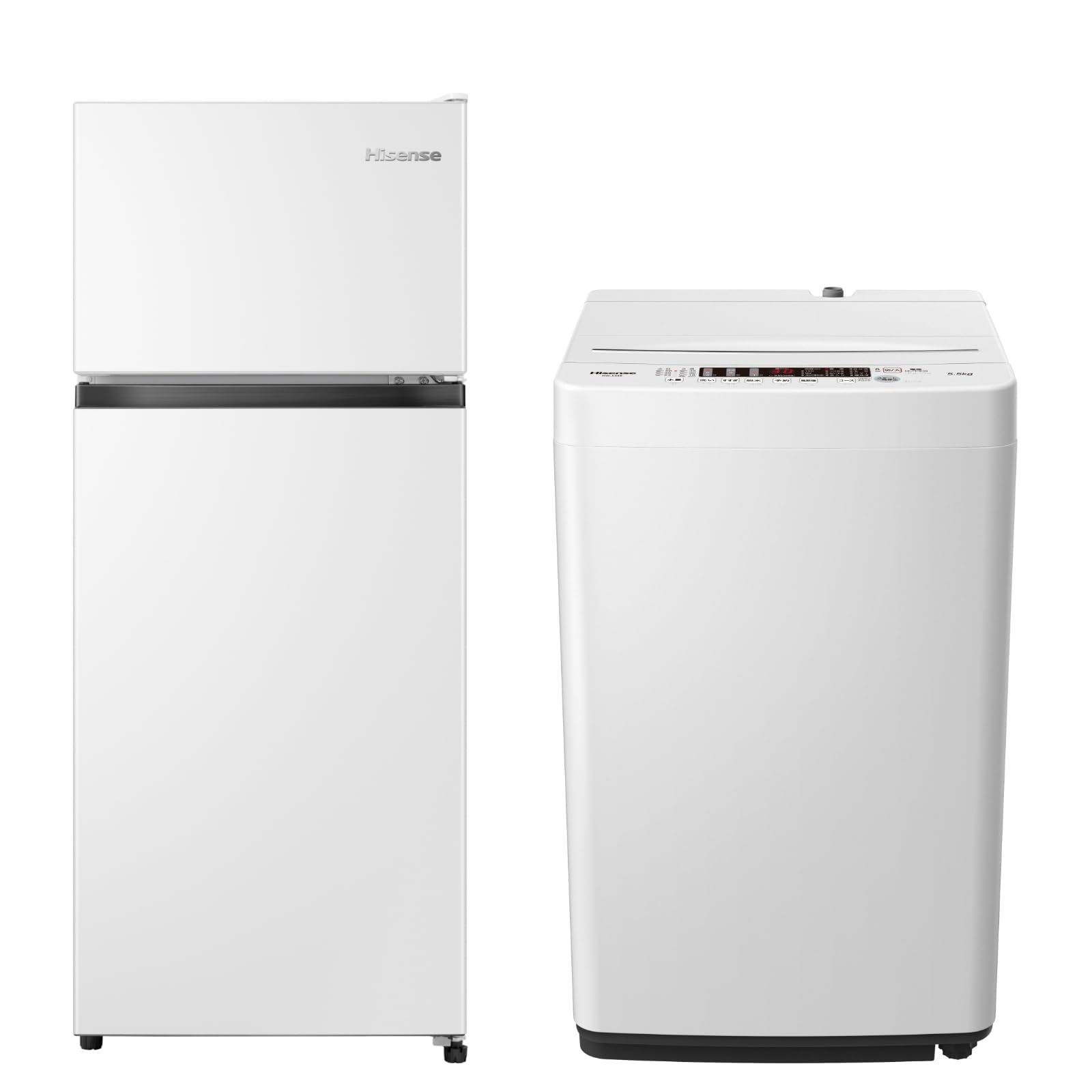 Amazon | 【新生活家電セット】ハイセンス 冷蔵庫 124L 白 & 洗濯機