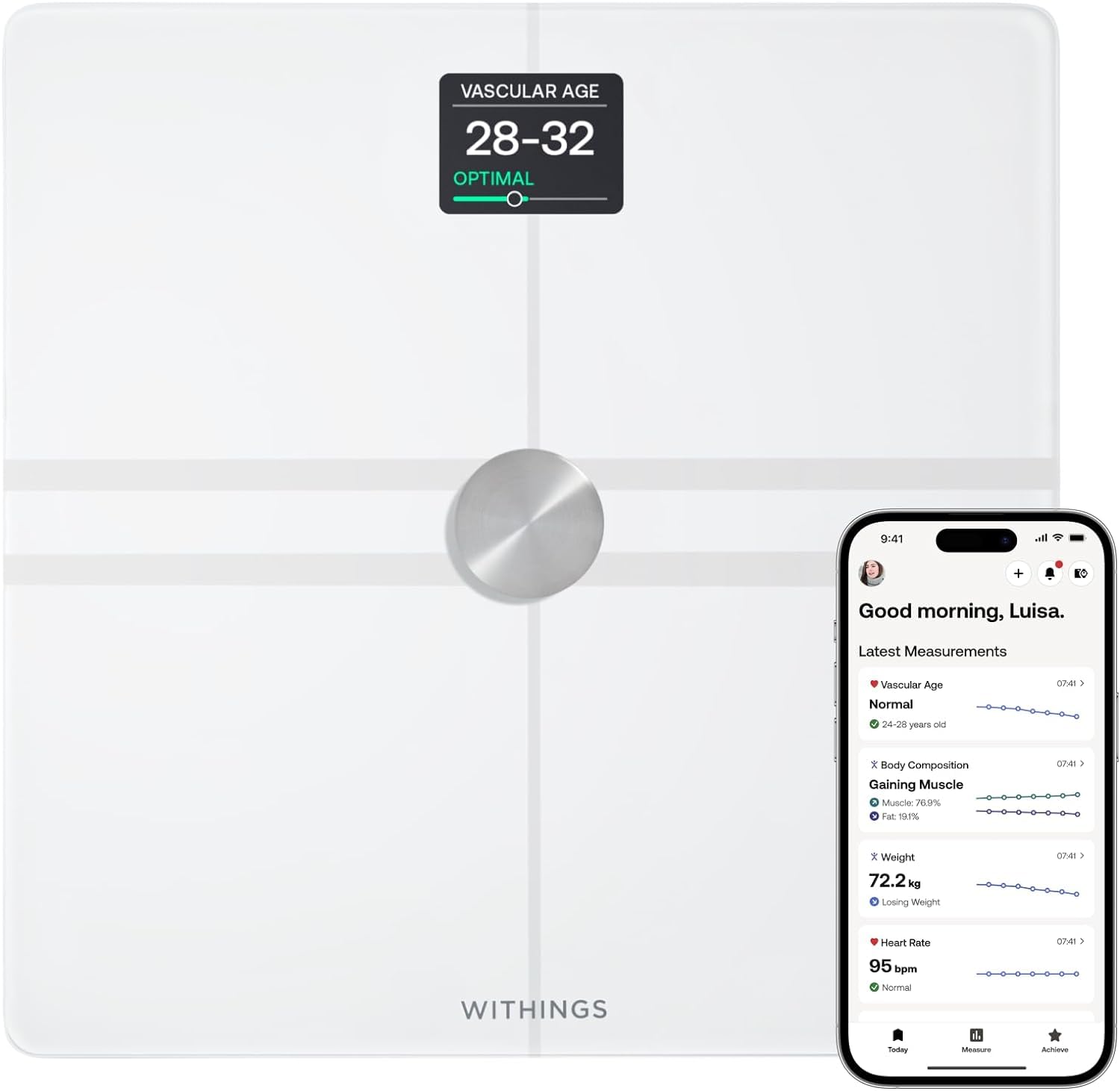 Amazon.co.jp: Withings Body Comp フランス生まれのスマート体重計