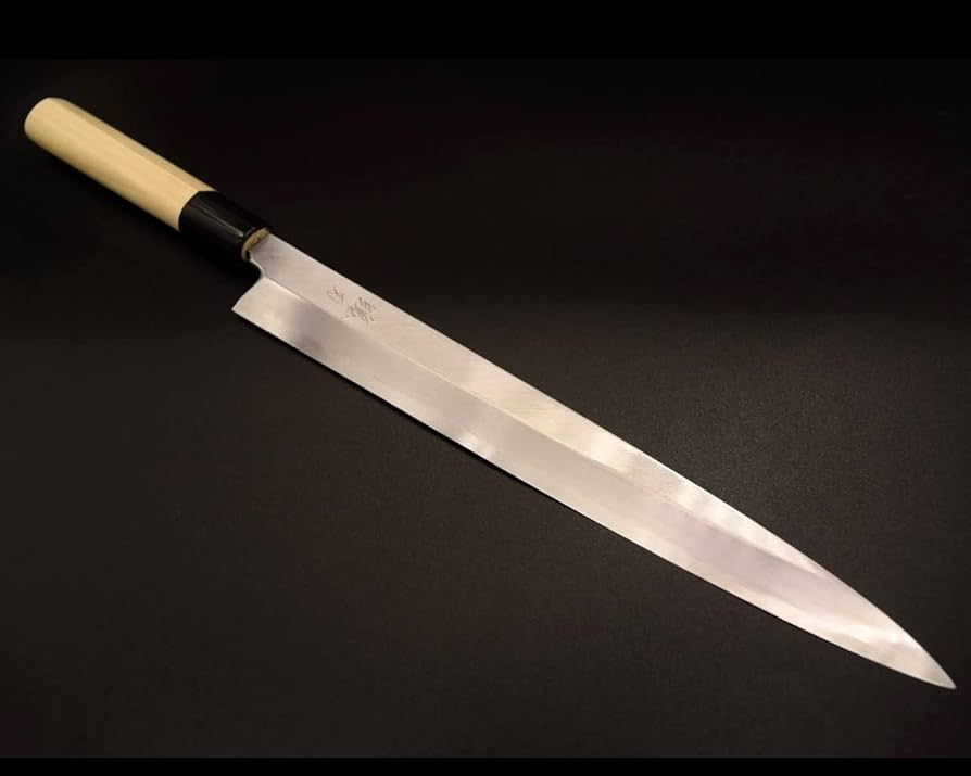 Amazon | 堺製プロ仕様 魄刃 Hakuba 本霞白二鋼 柳刃包丁9寸 270mm