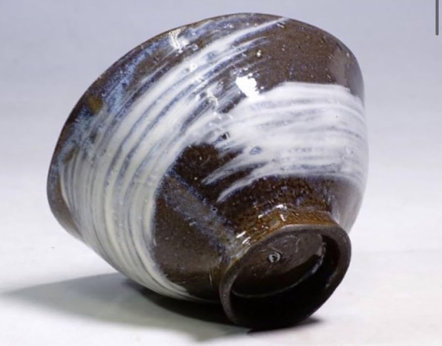 Amazon | 黄金崎 日高窯 三島暦 刷毛目 茶碗 抹茶碗 茶道具 化粧箱桐箱