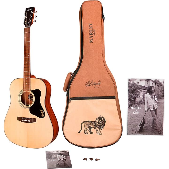 Guild A-20 Bob Marley Acoustic Guitar Natural Satin : Amazon.ca