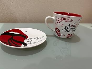 Amazon.co.jp: Acid Black Cherry マグカップ&プレートセット白