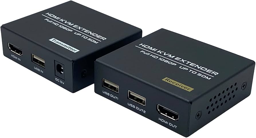 Amazon.com: HDMI KVM USB Extender, 1080P@60Hz HDMI Extender Over