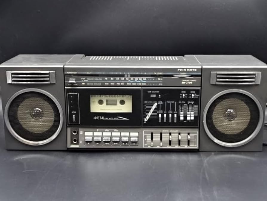 Amazon.co.jp: レトロ ラジカセ FAIR MATE RD-7700 メタル フル