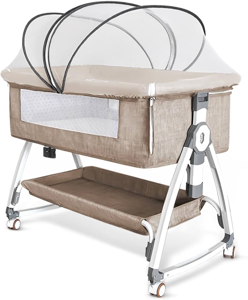 Amazon.co.jp: Oqhvup ベビーベッド 添い寝 乳児用ベッド 新生児ベッド