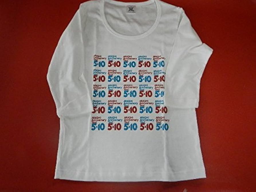 Amazon.co.jp: 嵐 ARASHI Anniversary Tour 5×10 公式グッズ 七分袖T
