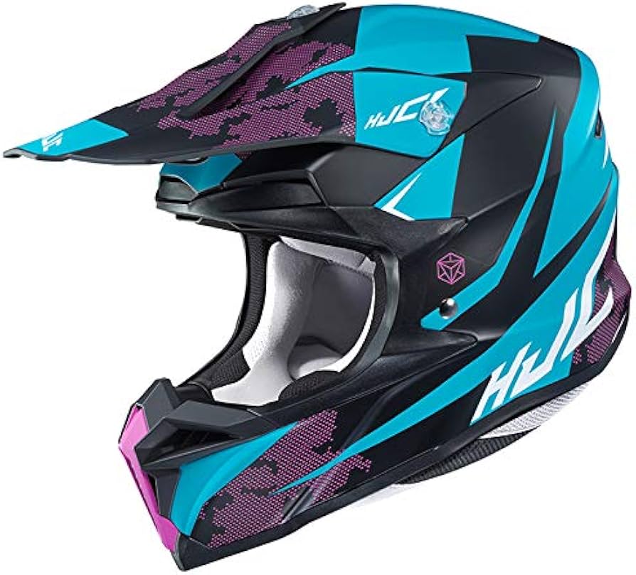 Amazon | HJC(エイチジェイシー)バイクヘルメット オフロード ブルー