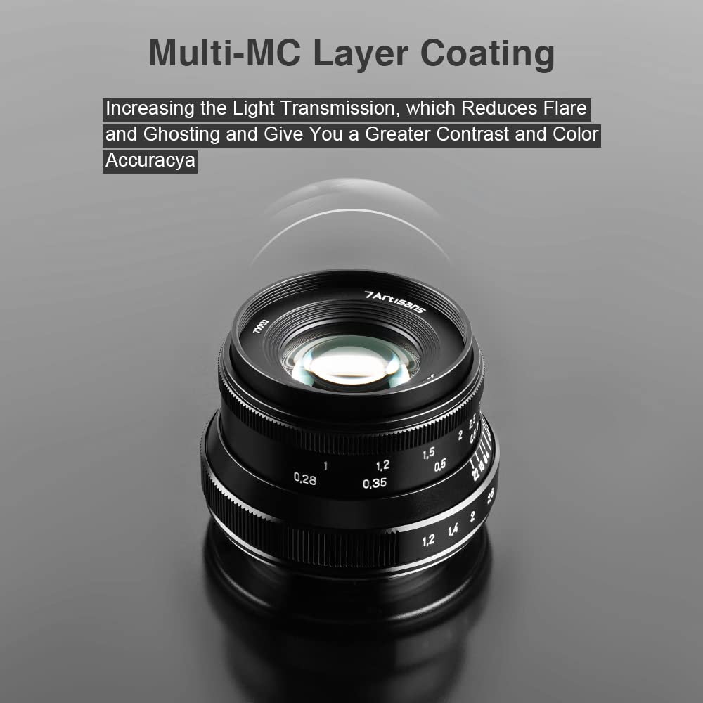 Amazon | 7artisans 35mm F1.2 V2.0 交換レンズ 二代目 Fuji Xマウント
