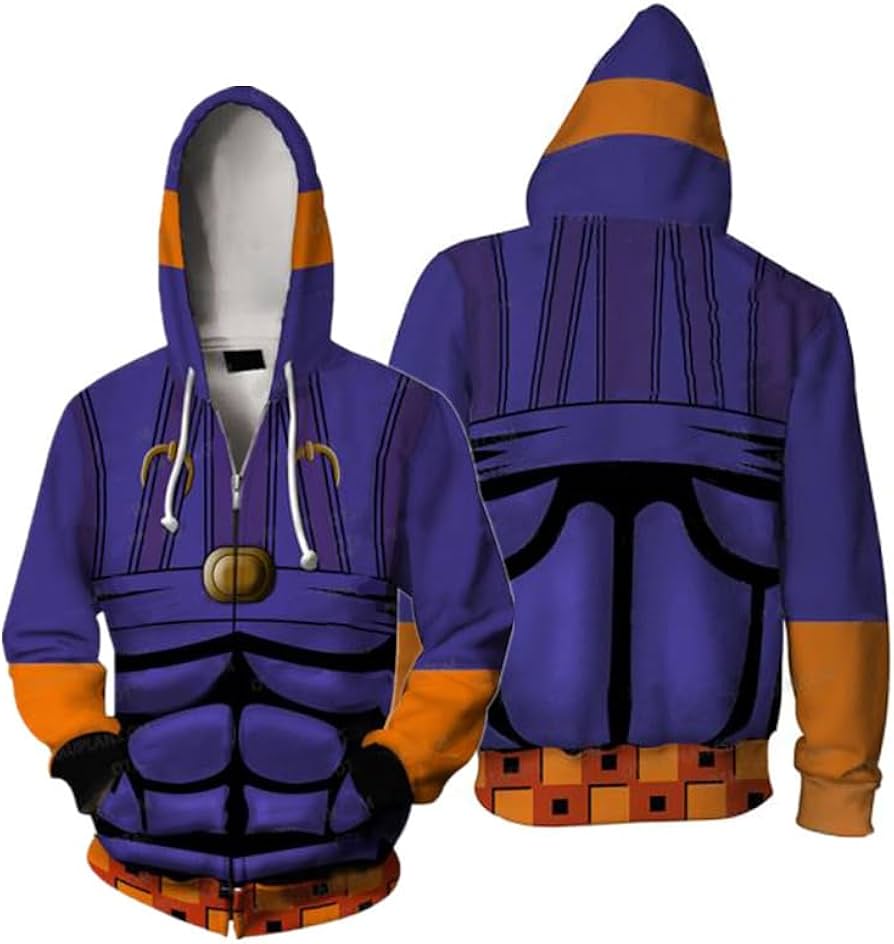 Amazon.co.jp: ジョジョの奇妙な冒険 パーカー 長袖 空條承太郎 空條徐