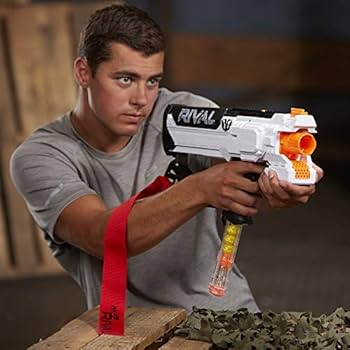 Amazon.com: Nerf Rival Hera Mxvii 1200 White Combat Blaster : Toys
