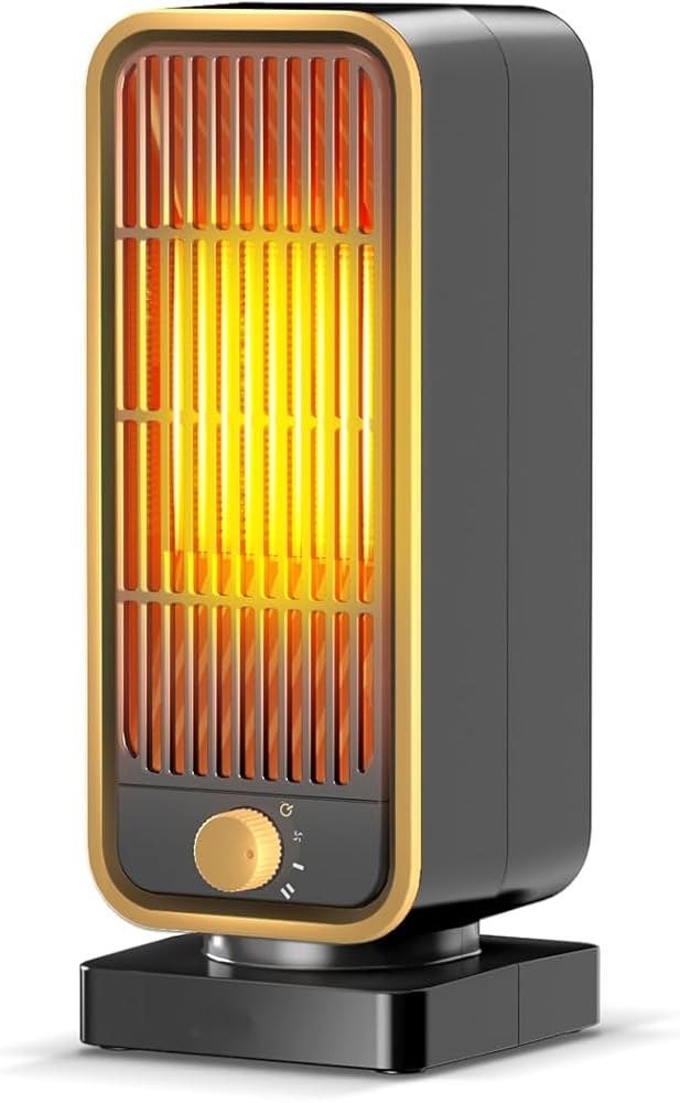 Amazon | セラミックヒーター 小型 【2025新モデル・2秒速暖】 足元