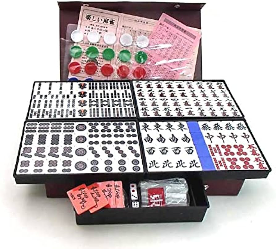 Amazon | 国産手打麻雀牌セット コバルトブルーのくっきり太字の重量