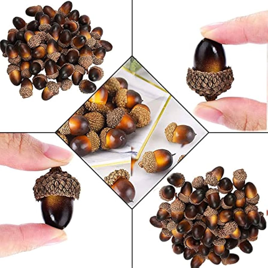Amazon.co.jp: 100個セットどんぐり 団栗 フルーツ 本物みたいな 果物