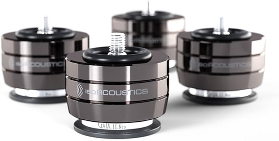 Amazon.com: IsoAcoustics Gaia II Neo in Dark Chrome - Isolation