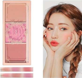 Amazon | 新制品 コスメ チーク/チーク/高発色/アイシャドウ/ 2色