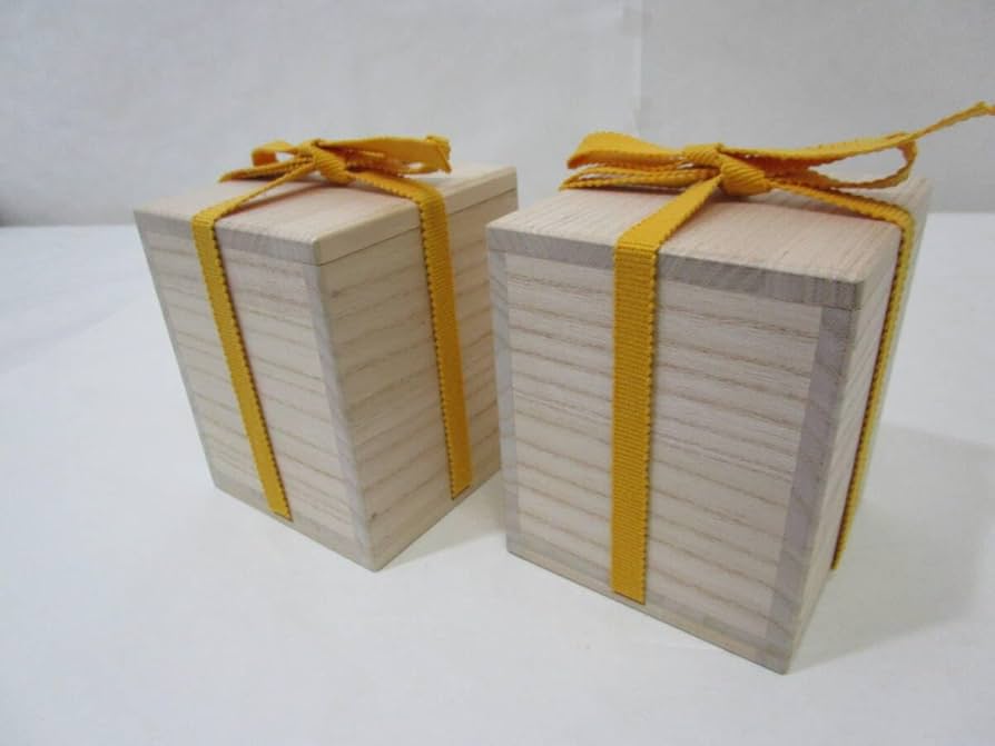 Amazon.co.jp: 『別注誂箱』2個一組桐箱[大棗用](四方桟紐付)9cm