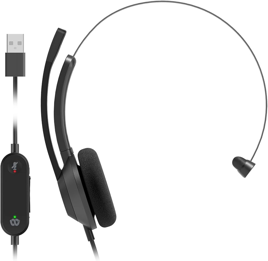 Amazon.com: Cisco Headset 321 USB, Wired Single On-Ear Headphones