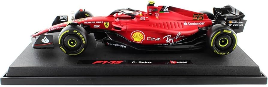 Amazon.com: Bburago 1:18 SFR Ferrari 2022 Season Car : Toys & Games