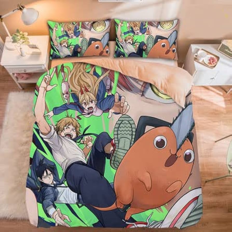 Amazon.co.jp: チェンソーマン 布団カバー 寝具カバー 掛け布団カバー