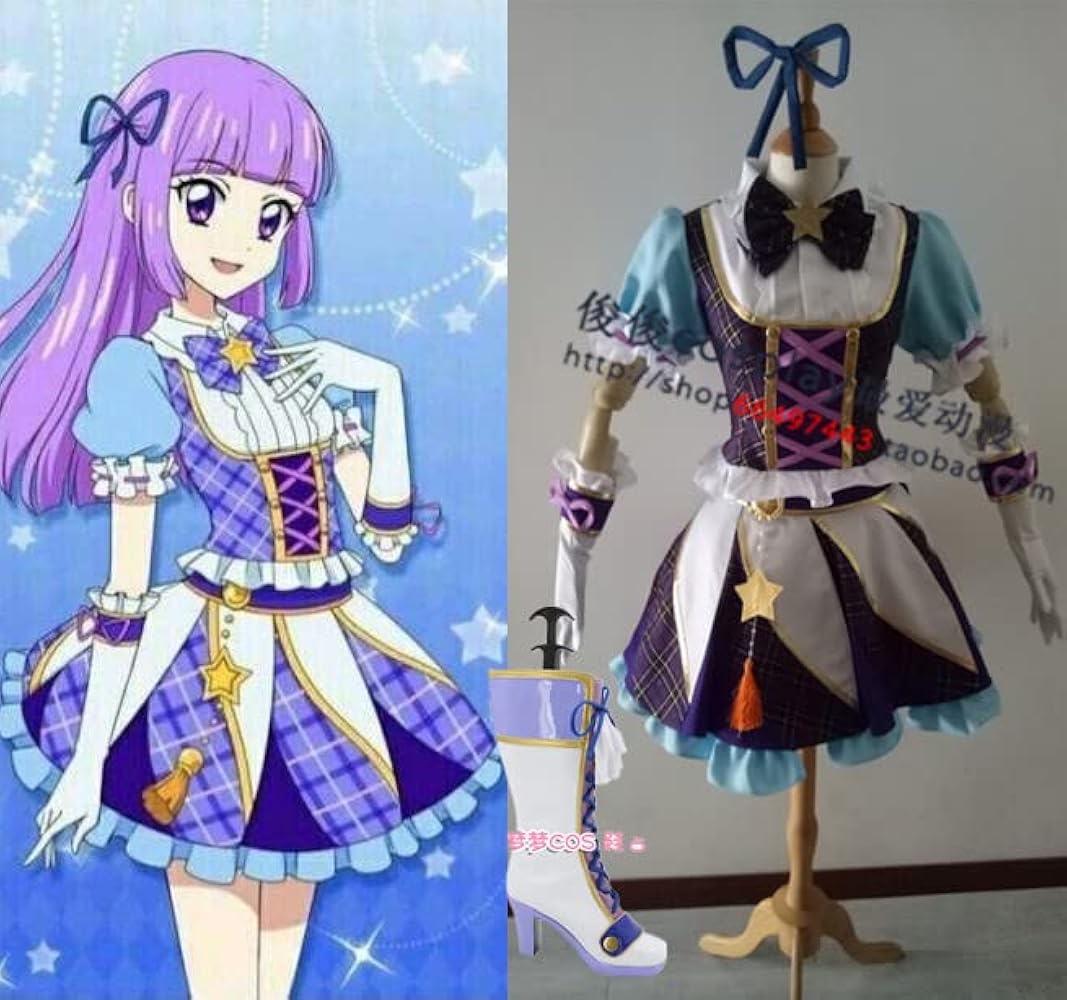 Amazon.co.jp: [エアーズCOS] アイカツ! 氷上スミレ コスプレ衣装+靴
