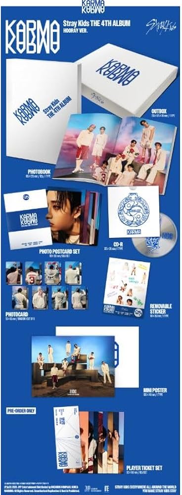 SKZ) Stray Kids KARMA Album 2p Set (2Standard Albums) +Express