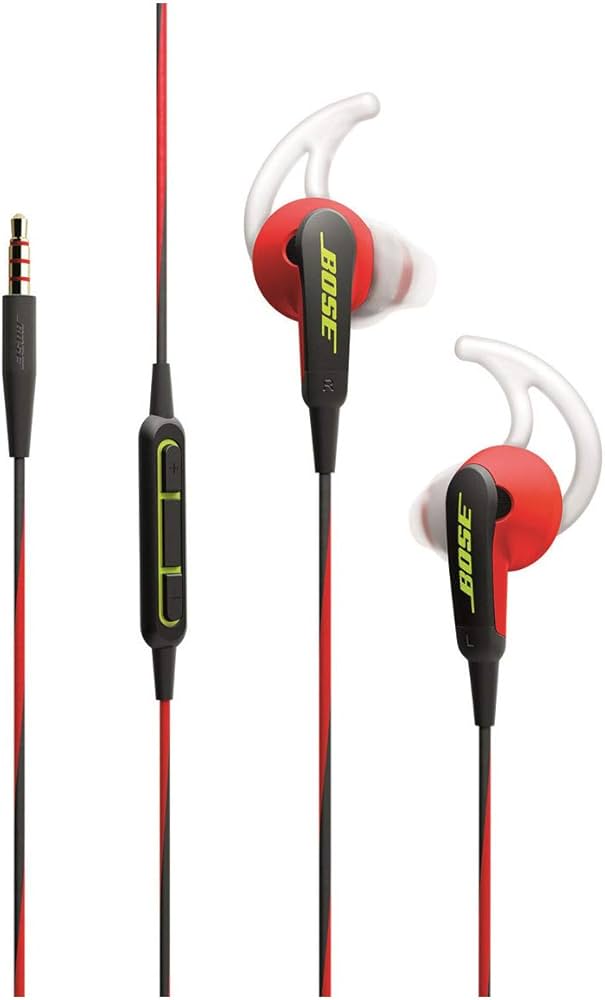 Amazon.com: Bose SoundSport In-Ear Headphones w/Mic (Apple) (Red