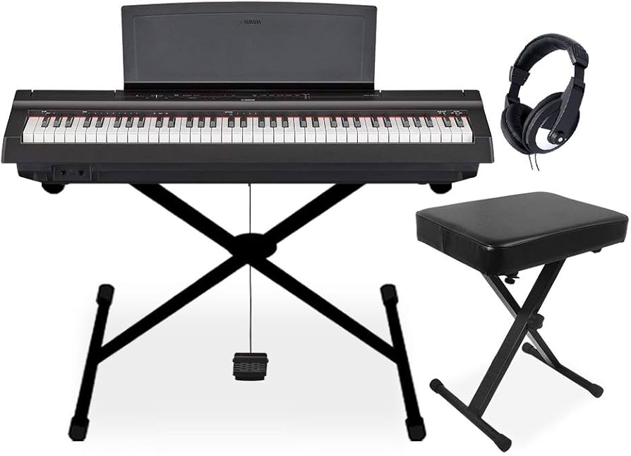 Amazon | YAMAHA P-121 B Xスタンド・Xイス・ヘッドホンセット 電子