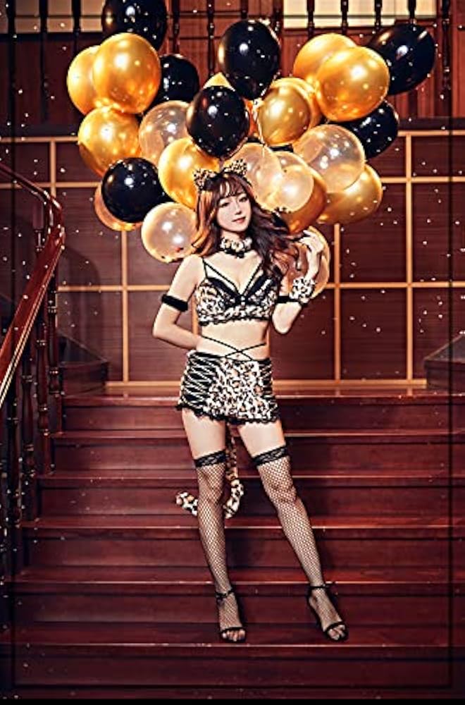 Amazon.co.jp: [Malymoon] ハロウィン コスプレ ヒョウ柄 レオパード