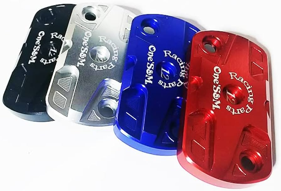 Amazon | ゆE-4-57 アルミ製 マスターシリンダーカバー 赤 スーパー