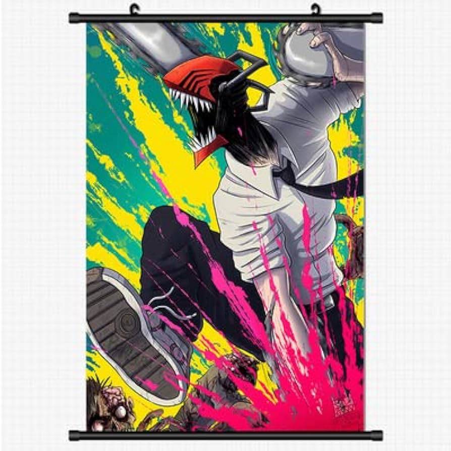 Amazon.co.jp: チェンソーマン タペストリー 掛け絵 掛け軸 Chainsaw