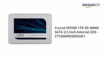 Amazon.in: Buy Crucial MX500 1TB 3D NAND SATA 2.5 Inch Internal