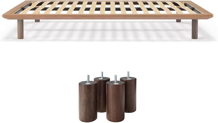 Amazon｜【セット買い】無印良品 木製ベッドフレーム ウォールナット材