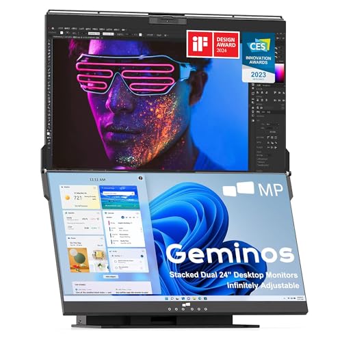 Amazon.co.jp: Geminos デュアル モバイルモニター 24インチ FHD1080P