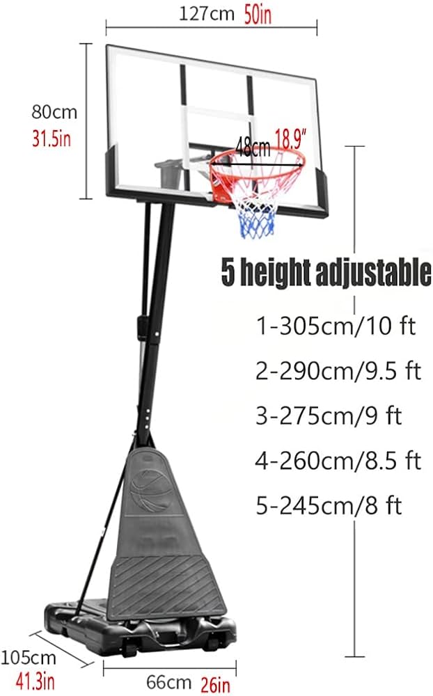 Amazon.co.jp: バスケットゴール ポータブル屋外バスケットボール