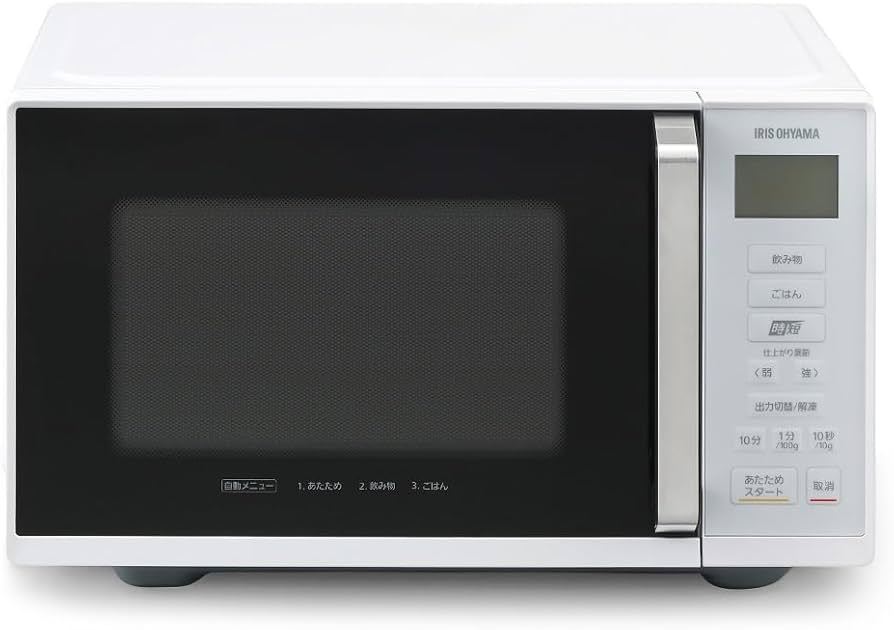 Amazon | アイリスオーヤマ 電子レンジ 22L 単機能 フラットテーブル